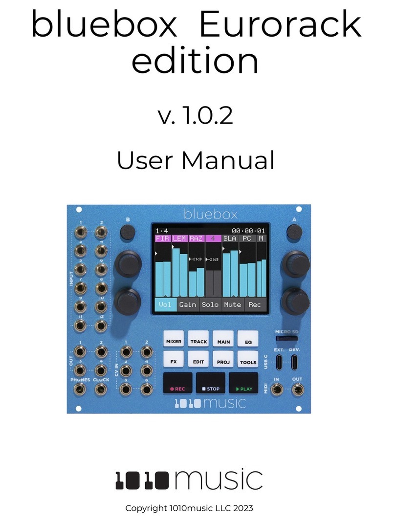 1010music bluebox Eurorack edition user manual