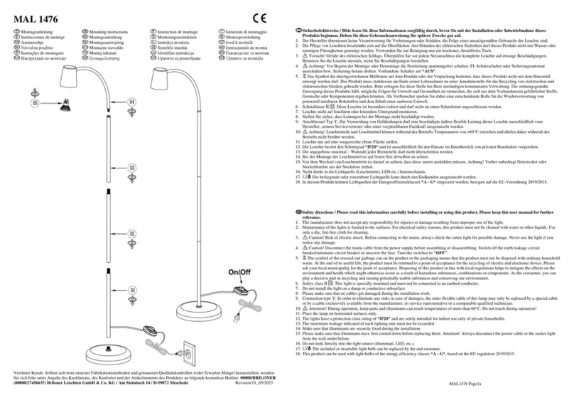 Briloner MAL 1476 Mounting instructions