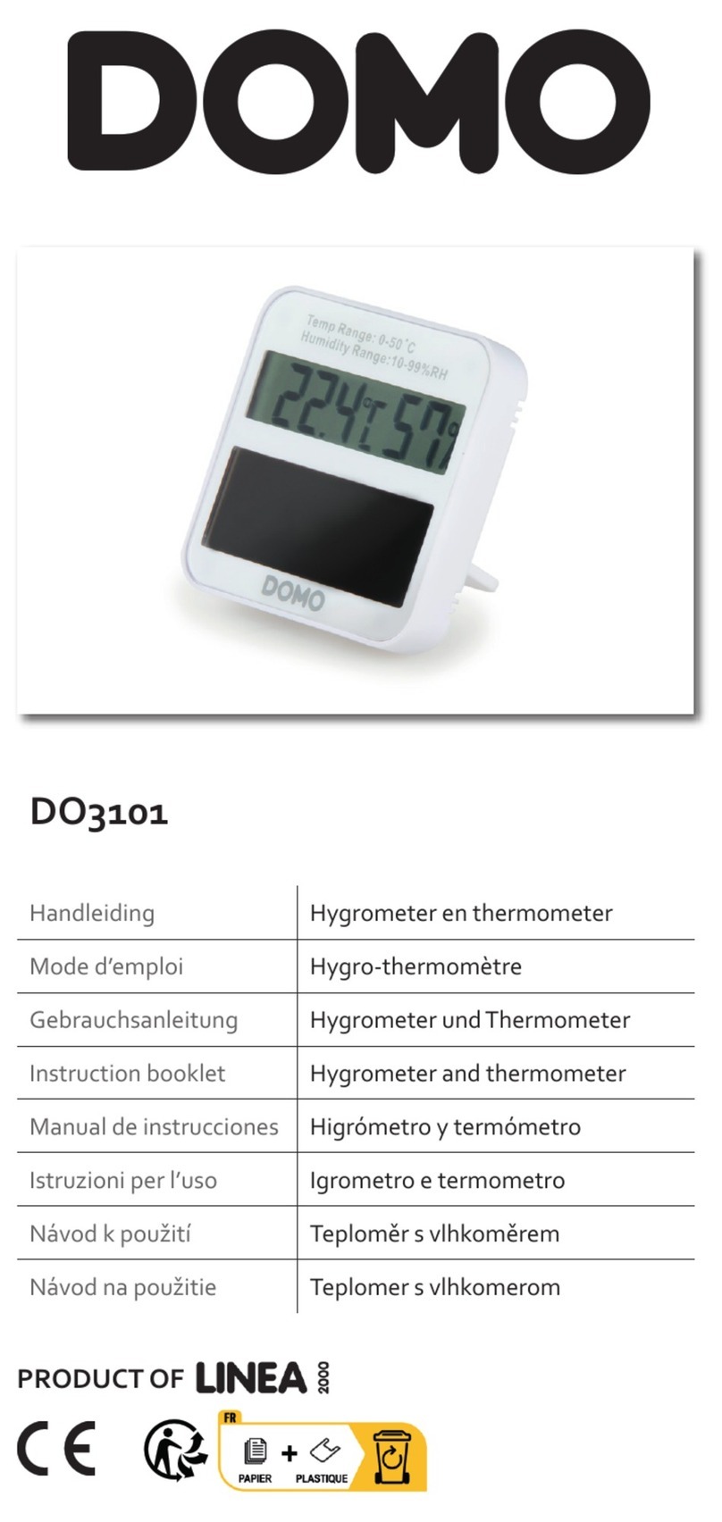 Linea 2000 DOMO DO3101 Instruction booklet