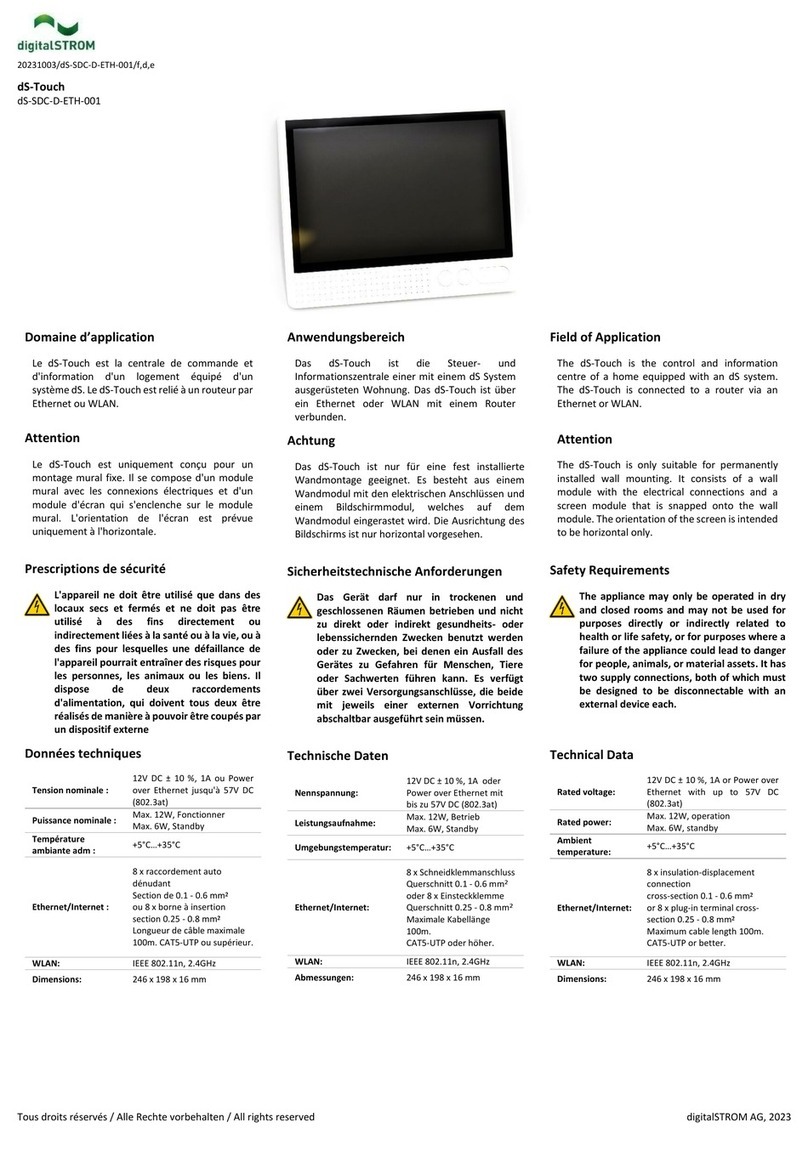 digitalSTROM dS-Touch manual