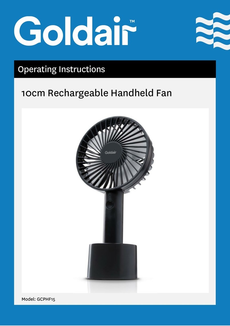 Goldair GCPHF15 operating instructions