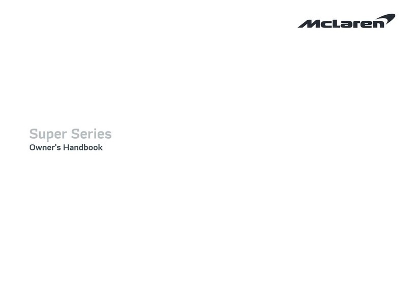 McLaren SUPER SERIES Owner's handbook