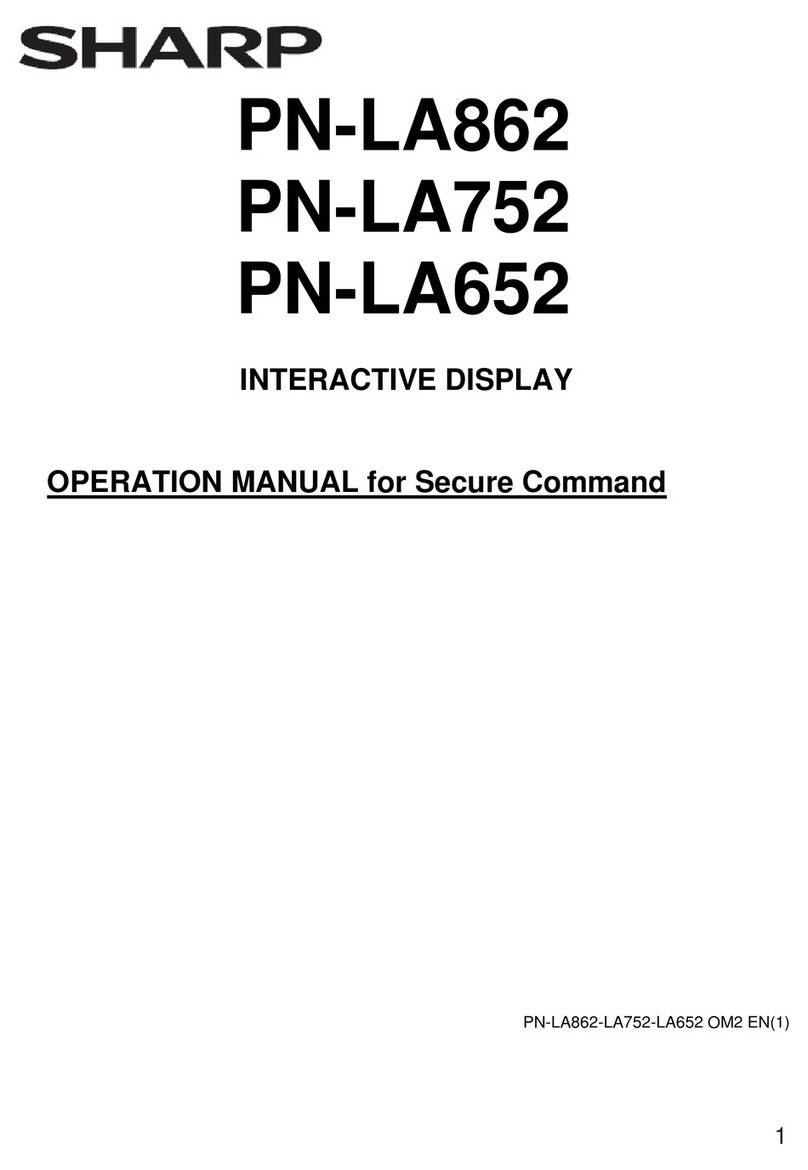 Sharp InGlass PN-LA862 User manual