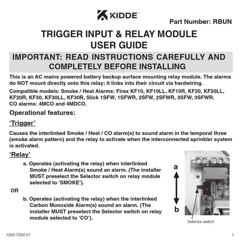 Kidde RBUN user guide