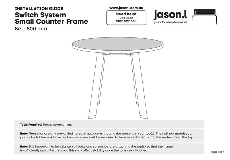 Jason.L Switch System Small Counter Frame User manual Jason.L Switch System Small Counter Frame User manual