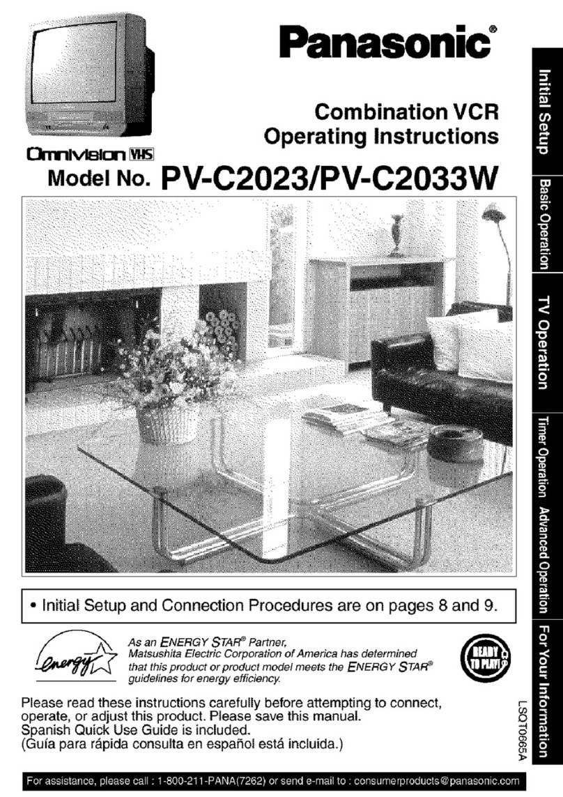 Panasonic Omnivision PV-C2023 operating instructions