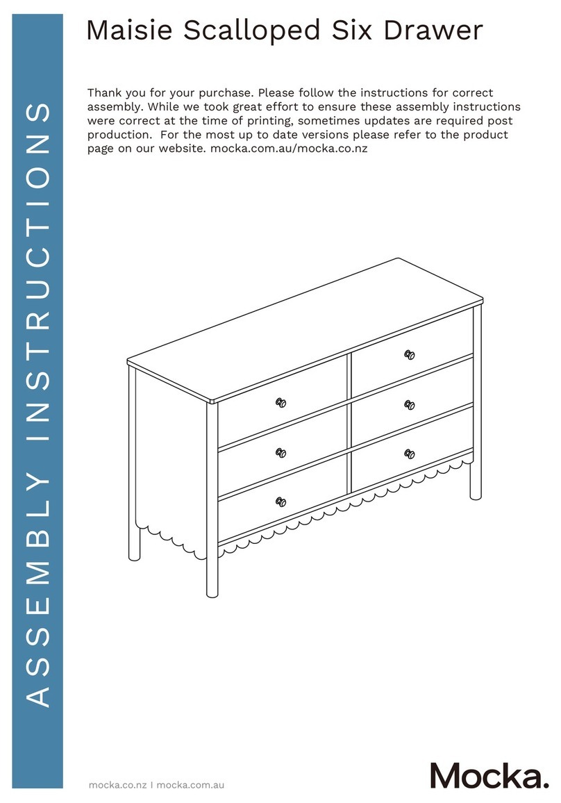 Mocka Maisie Scalloped Six Drawer User manual Mocka Maisie Scalloped Six Drawer User manual