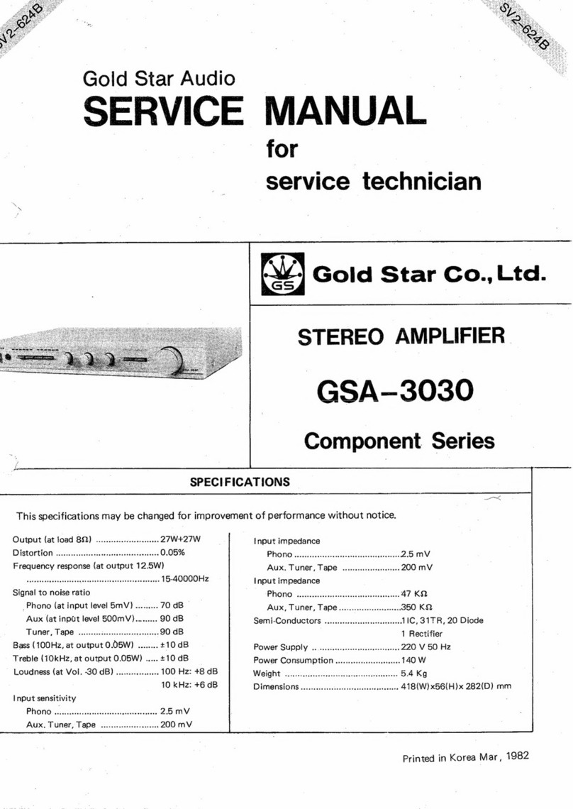Goldstar GSA-3030 Service manual