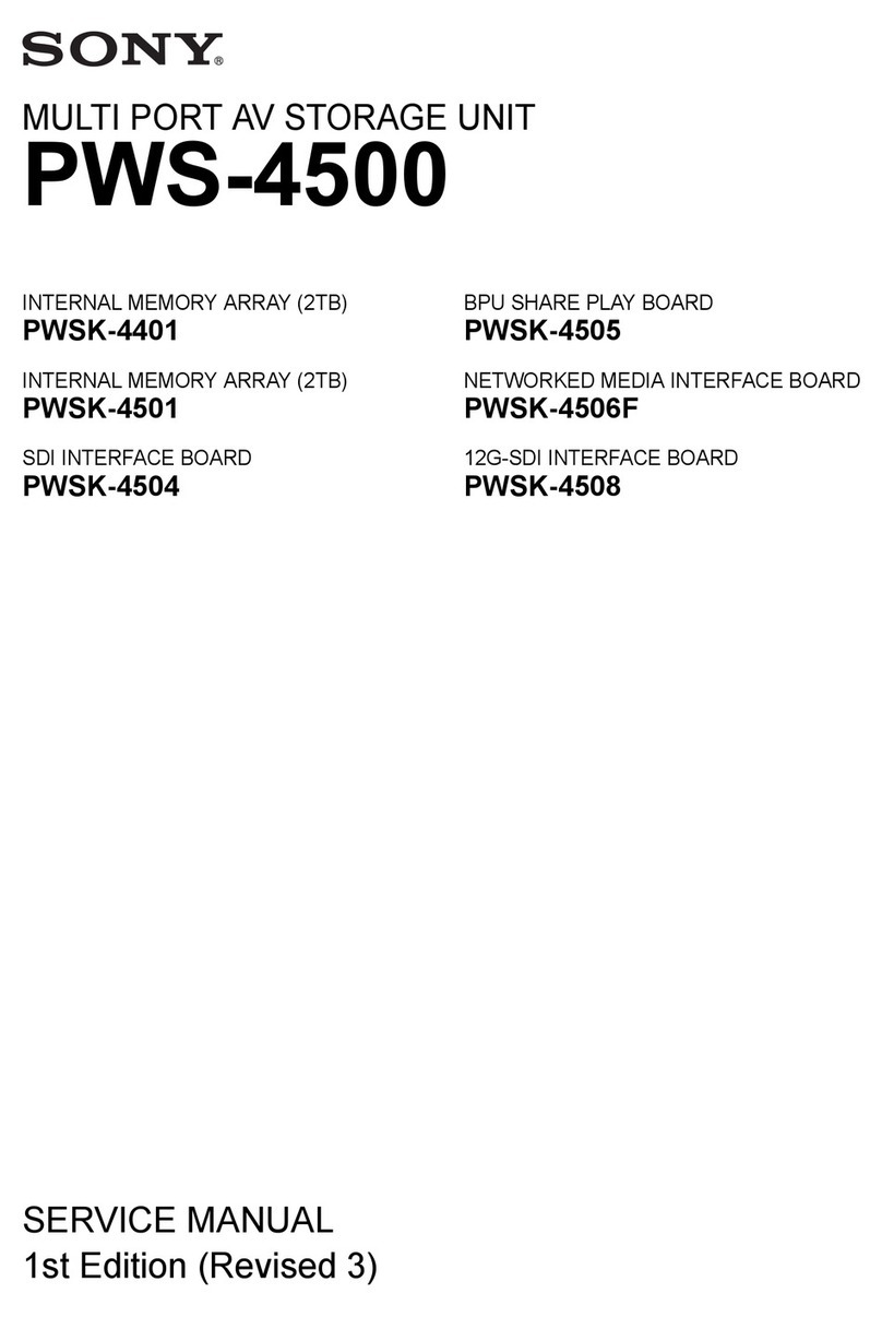 Sony PWS-4500 Service manual