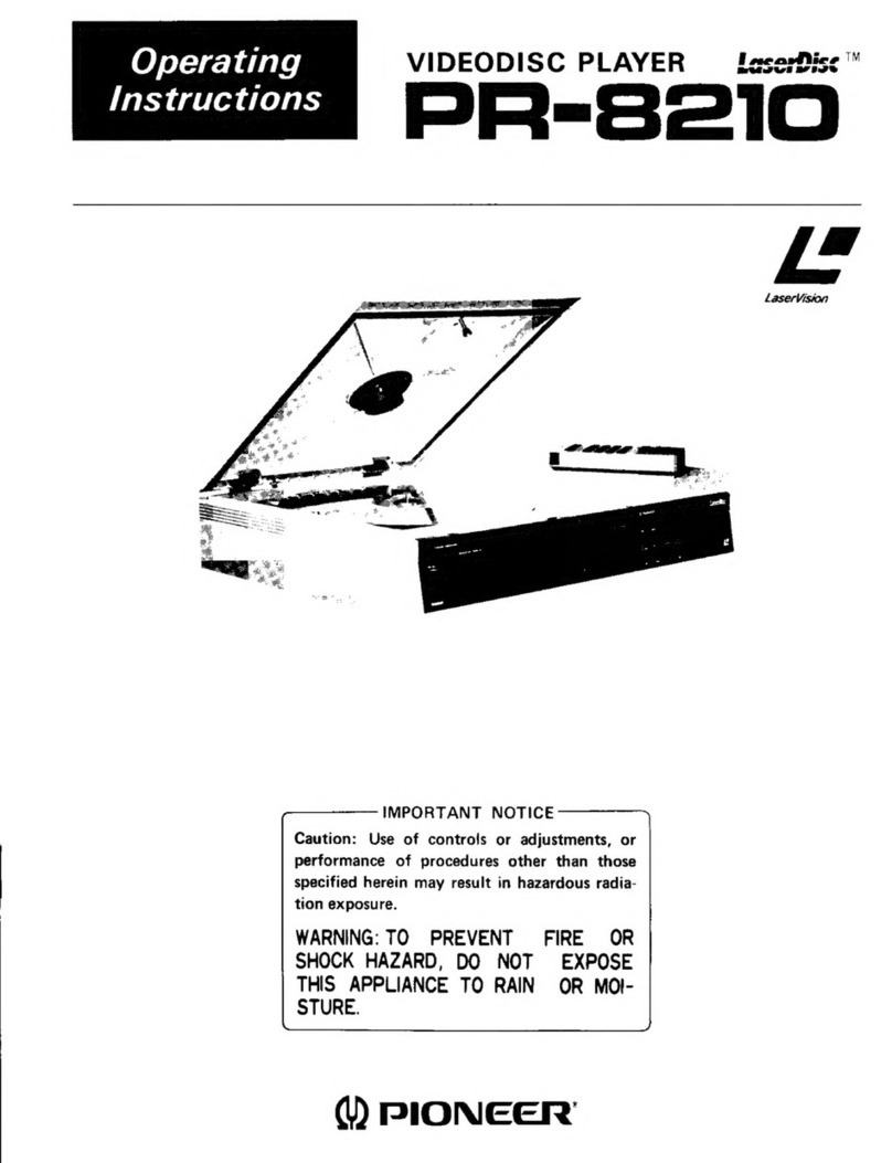 Pioneer PR-8210 User manual