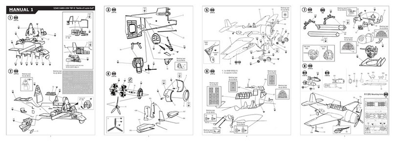 ACADEMY USN TBF-1C Battle of Leyte Gulf Assembly instructions