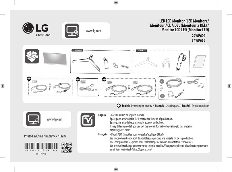 LG 29WP60G User manual