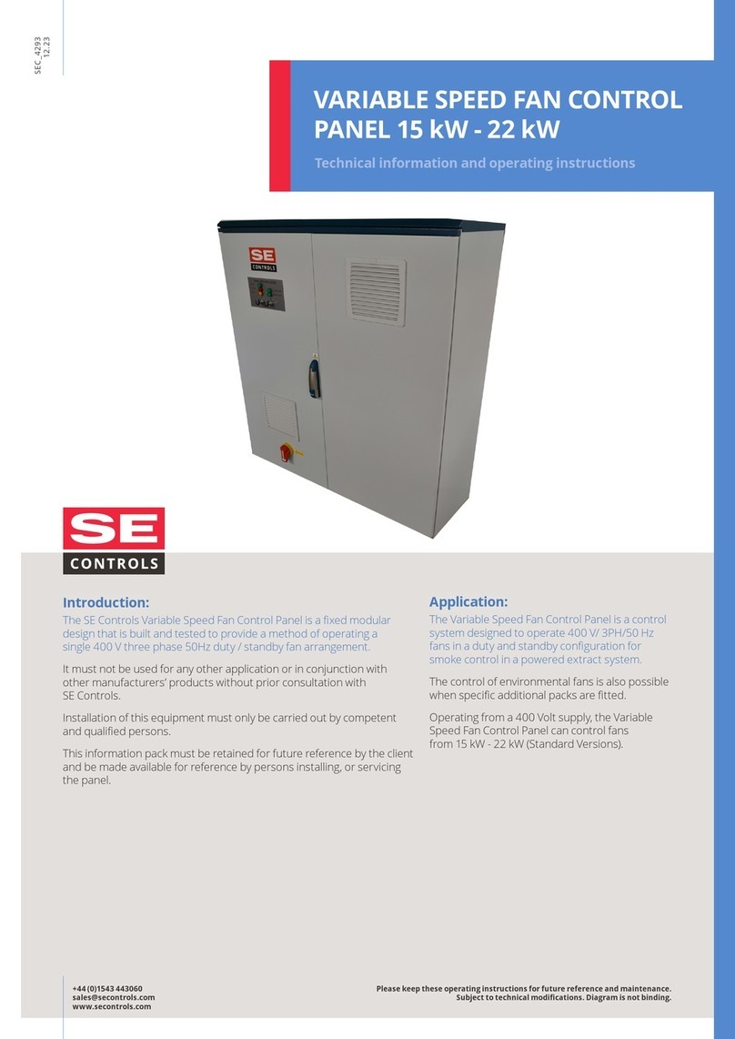 SE Controls FCS043 Series Technical information and operating instructions