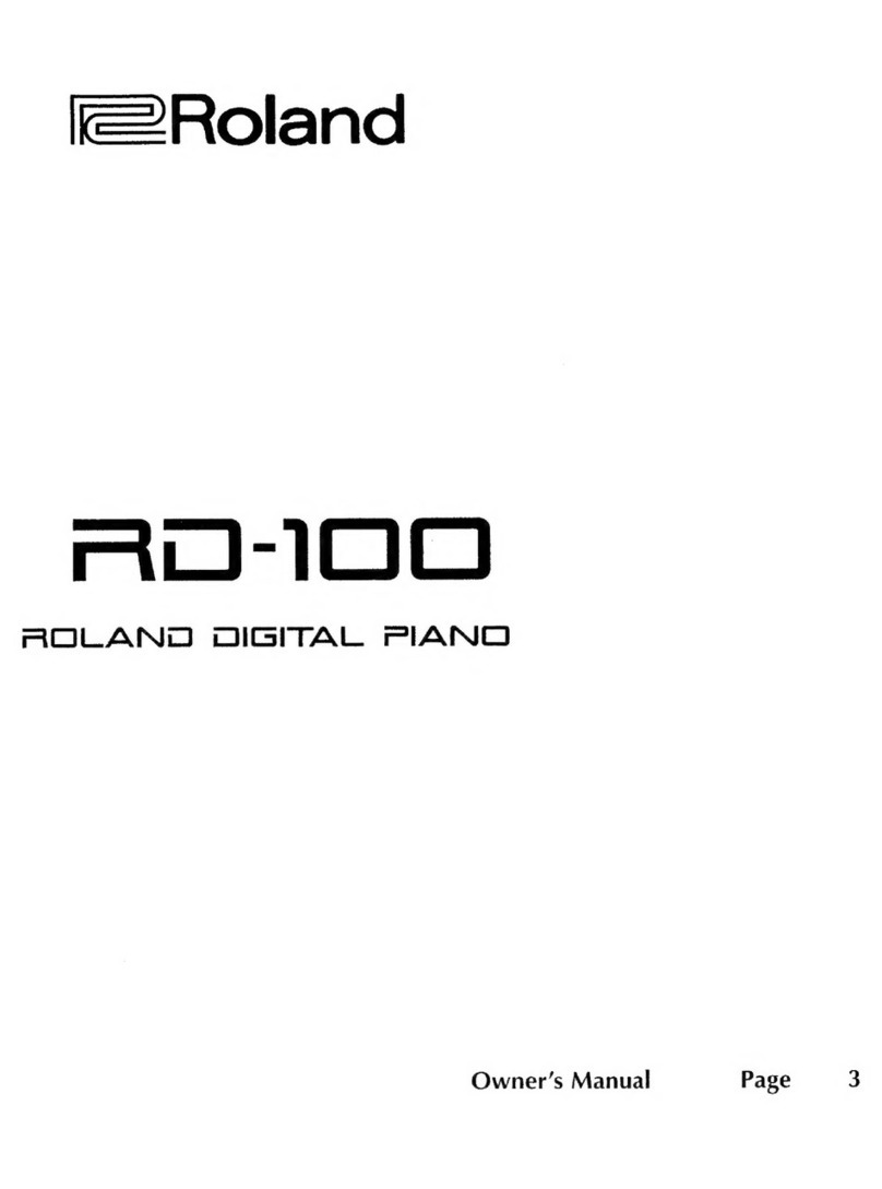 Roland RD-100 User manual
