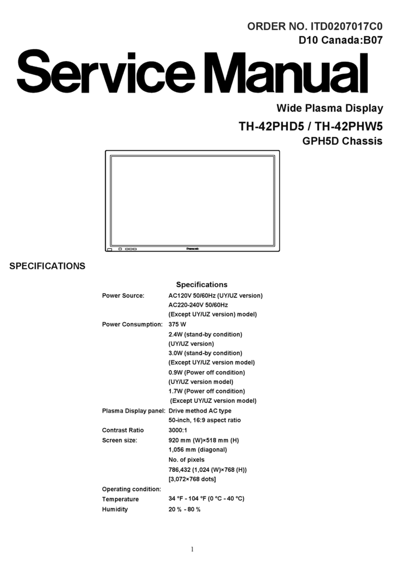Panasonic Viera TH-42PHD5 User manual