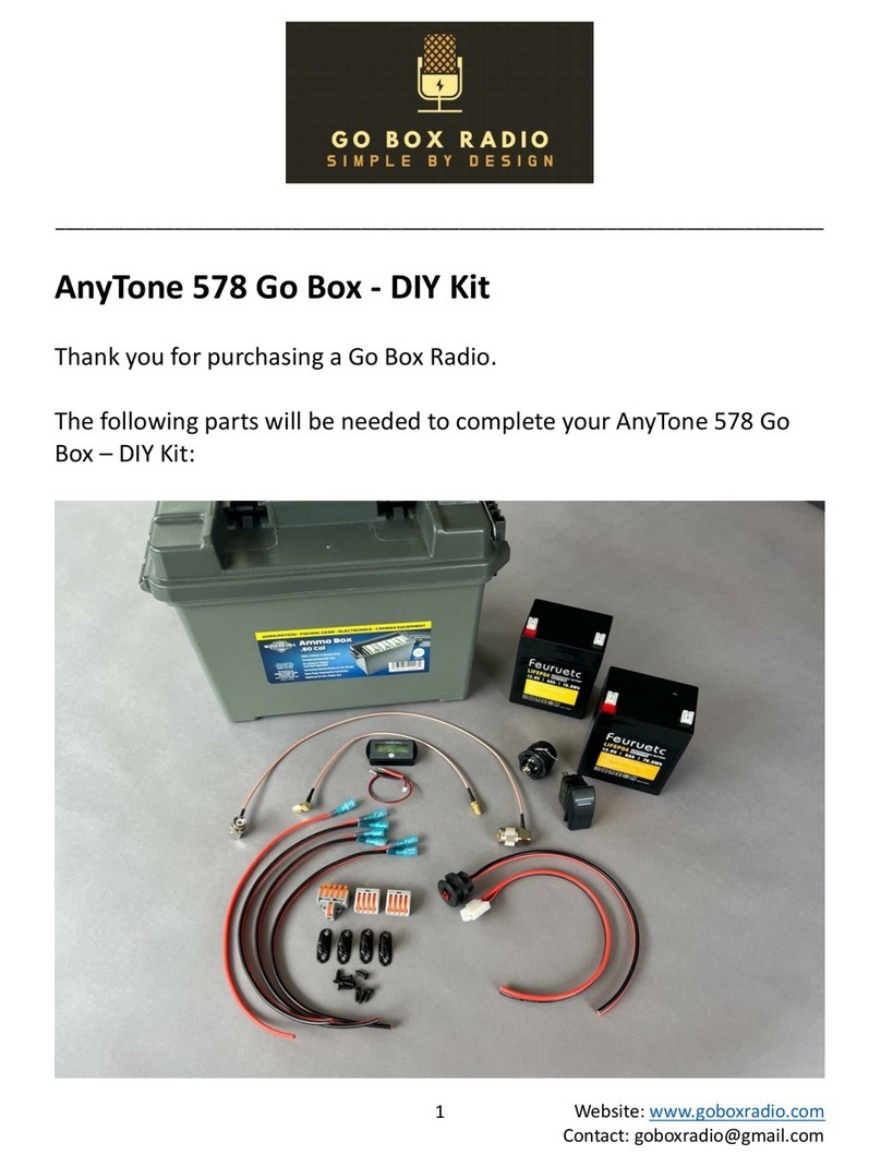 AnyTone 578 Go Box DIY Kit User manual