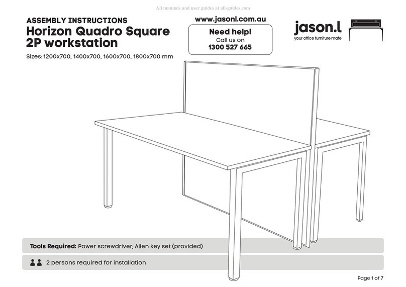 Jason.L Horizon Quadro Square 2P workstation... User manual