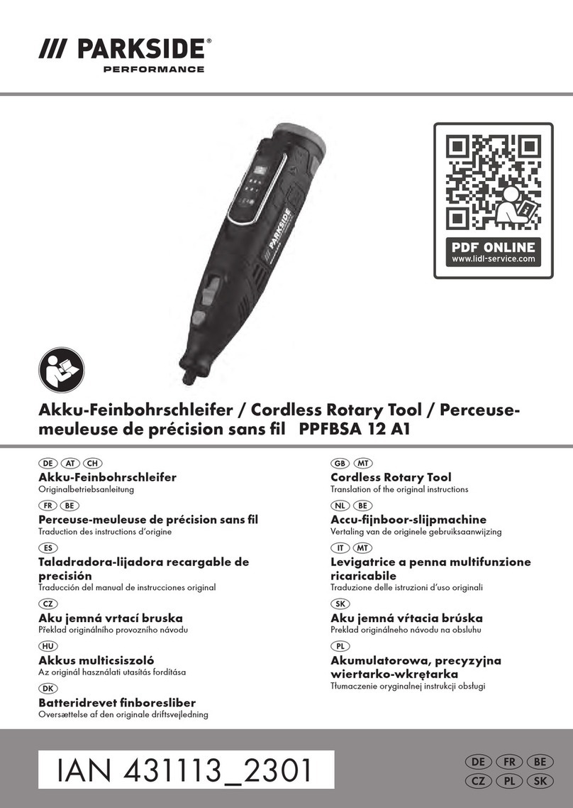 Parkside PPFBSA 12 A1 Translation of the original instructions Parkside PPFBSA 12 A1 Translation of the original instructions