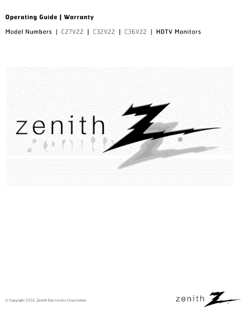 Zenith C27V22 Operating and maintenance manual