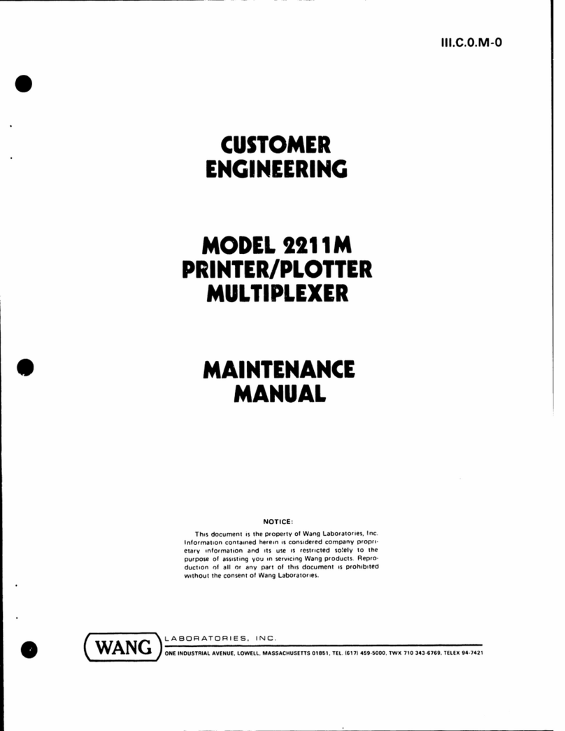 Wang 1111M User manual