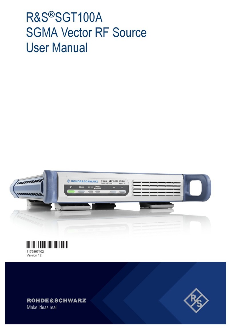Emerson R&S SGT100A user manual
