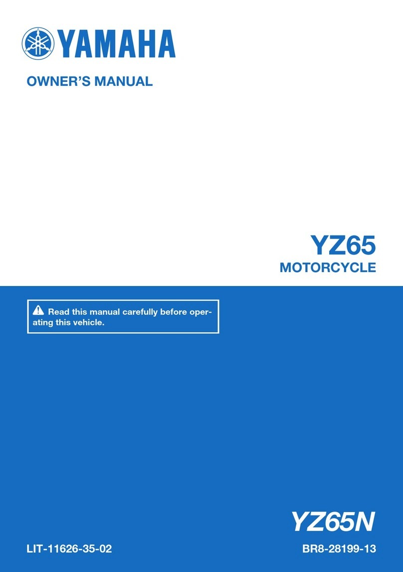 Yamaha YZ65 2021 manual