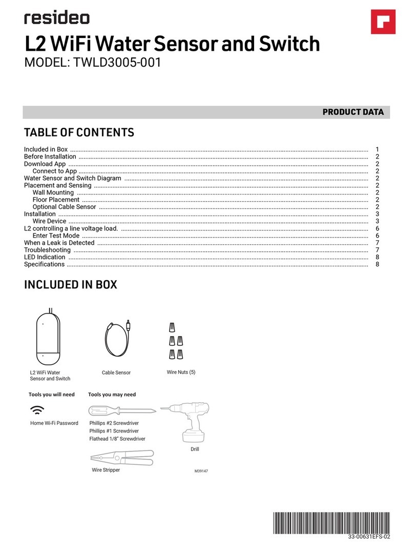 resideo TWLD3005-001 manual