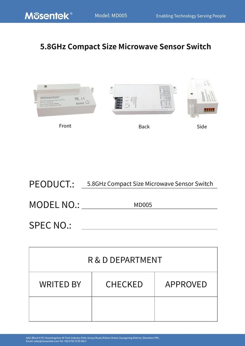 Mosentek MD005 manual