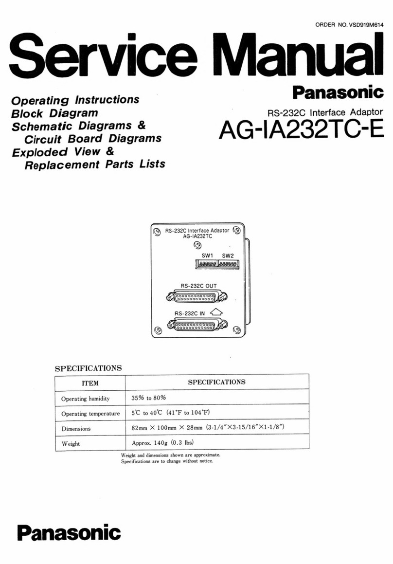 Panasonic AG-IA232TC-E User manual