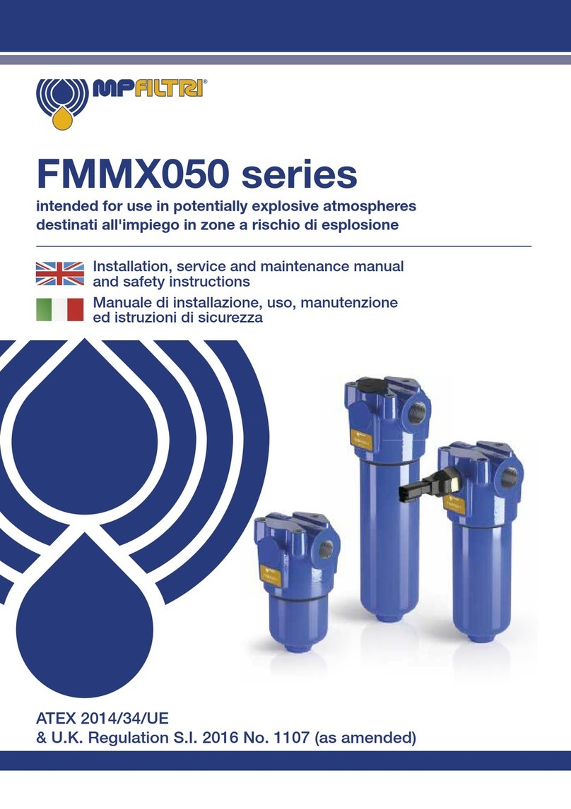 MPFiltri FMMX050 Series Installation, service and maintenance instructions