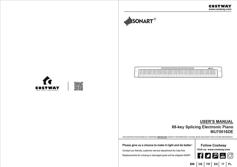 Costway SONART MU70016DE User manual