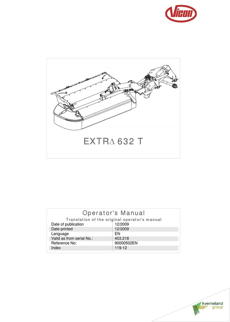 Vicon EXTRA 632 T Operator's manual