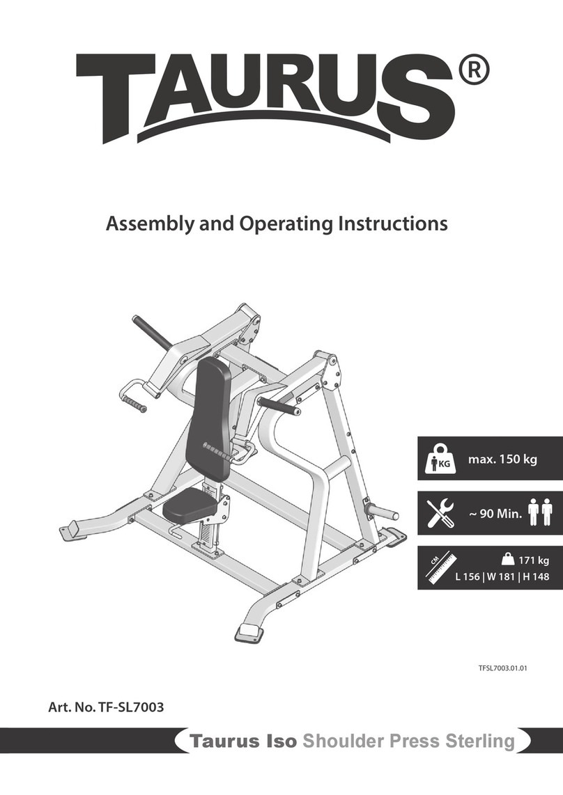 Taurus Iso Shoulder Press Sterling Assembly and operating instructions Taurus Iso Shoulder Press Sterling Assembly and operating instructions