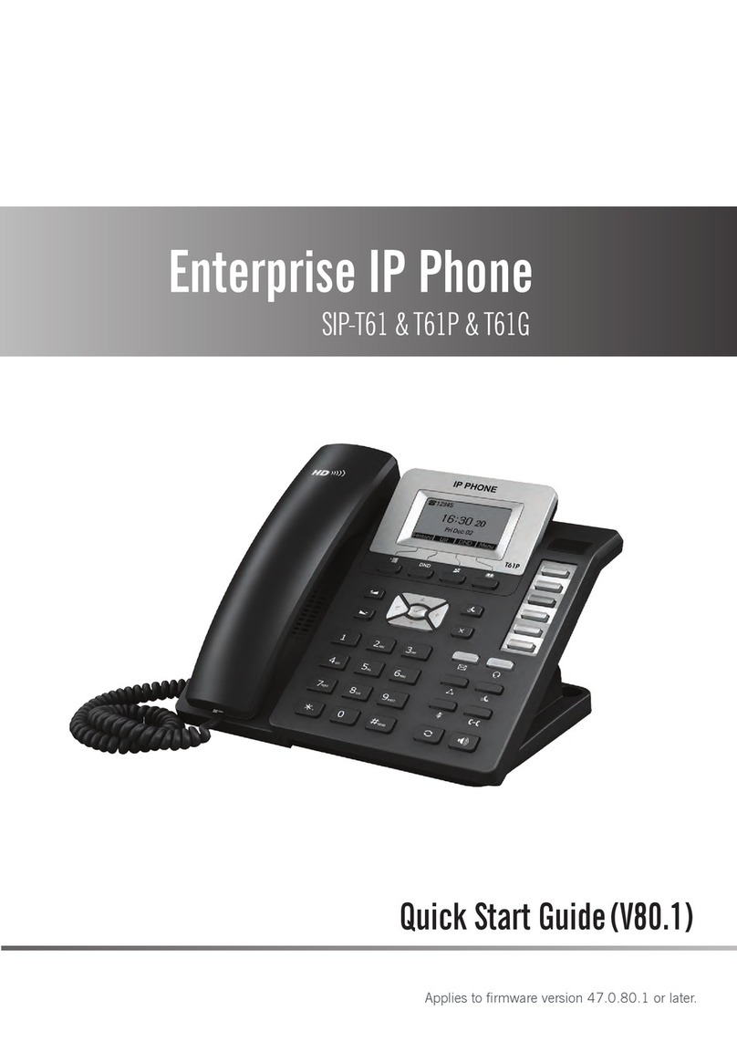 Yealink SIP-T61 quick start guide