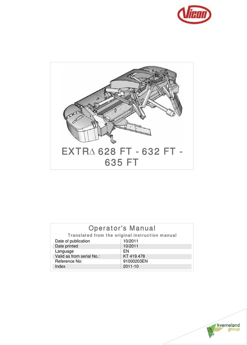 Vicon EXTRA 628 FT Operator's manual
