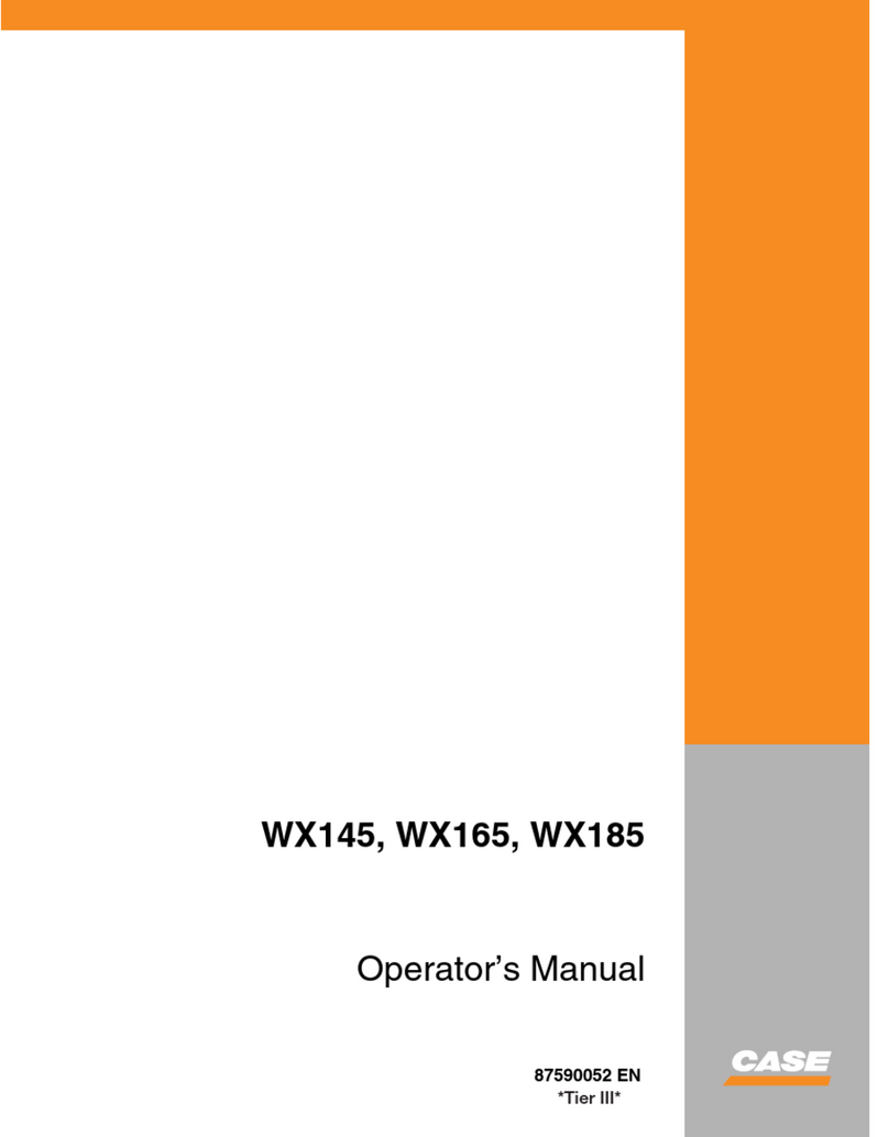 Case WX145 Operator's manual