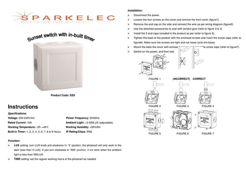 SPARKELEC SSS User manual