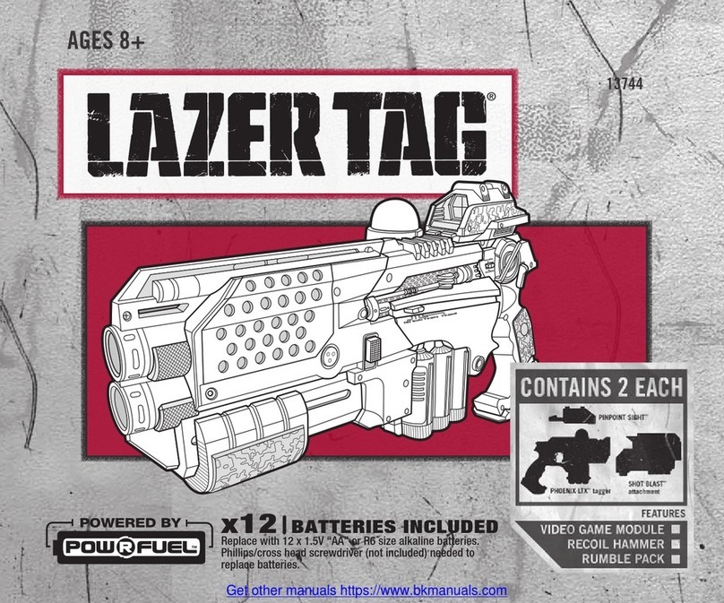Hasbro LAZER TAG 13744 manual Hasbro LAZER TAG 13744 manual