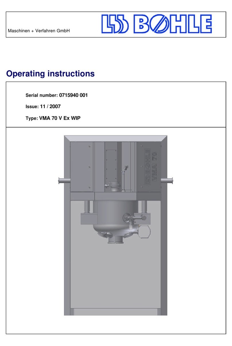 Bohle VMA 70 V Ex WIP operating instructions
