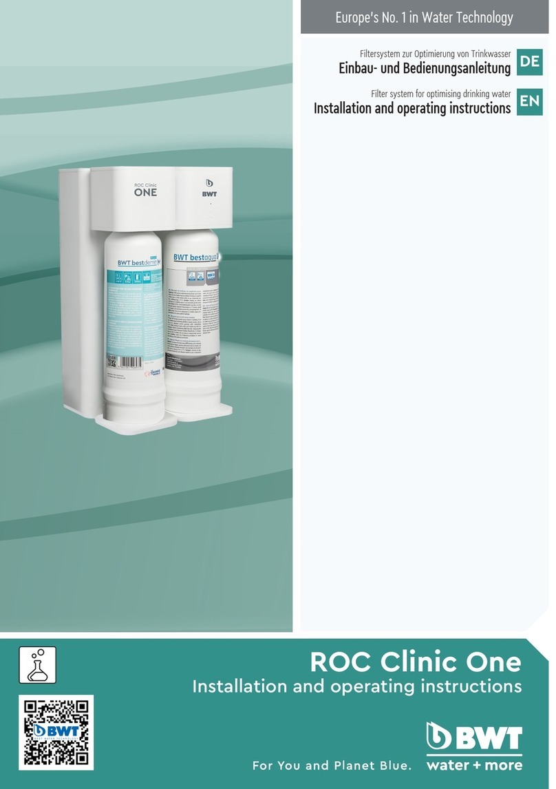 BWT ROC Clinic One Installation and operating instructions