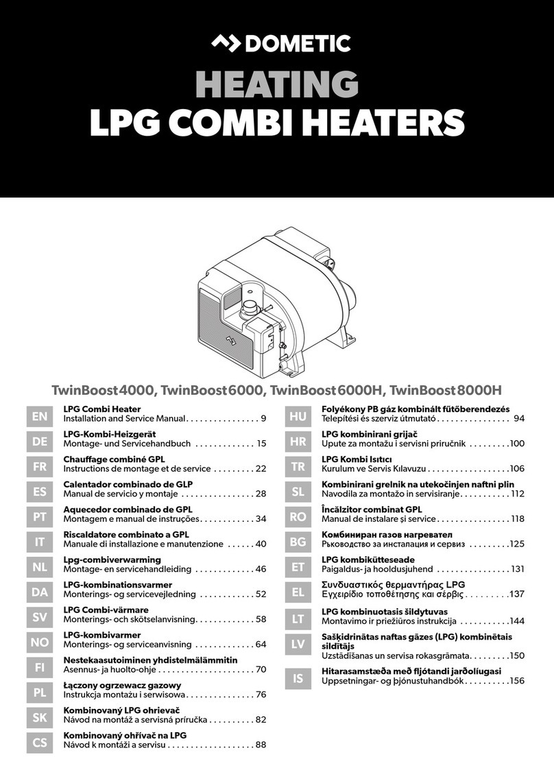 Dometic TwinBoost4000 Installation and service manual
