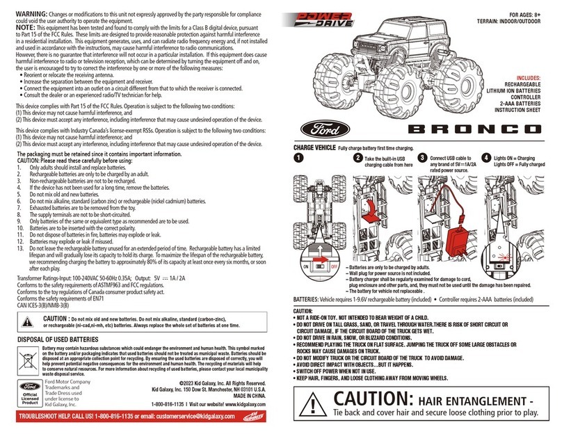 Power Drive Ford BRONCO manual