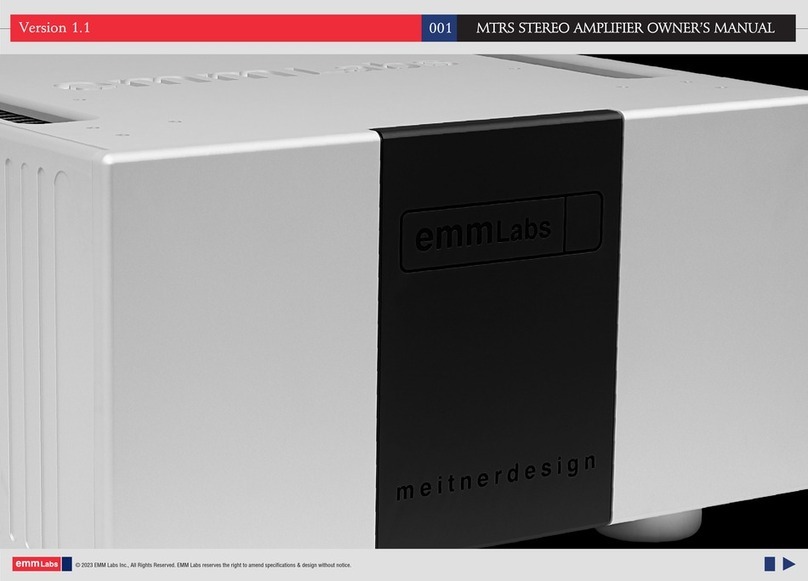 EMM Labs MTRS owner's manual