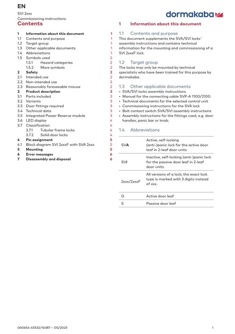 Dormakaba SVI 2 Series Training manual