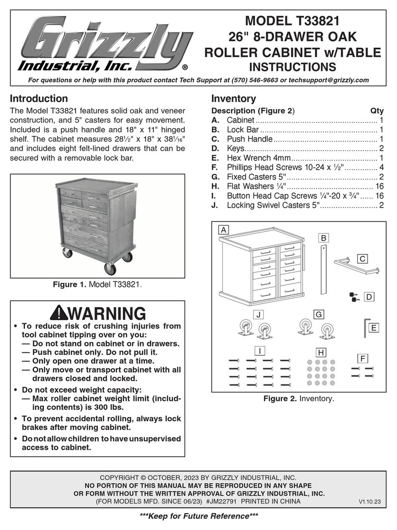 Grizzly T33821 User manual