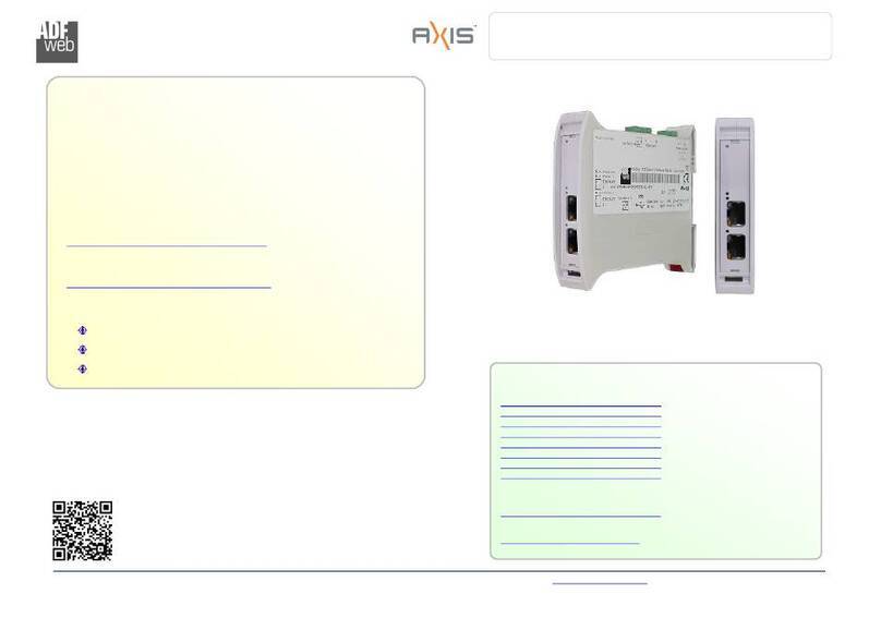 ADF Web AXIS HD67177-A1 User manual