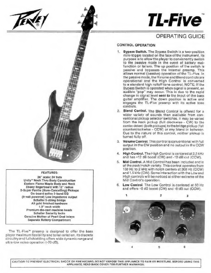 Peavey TL-FIVE User manual