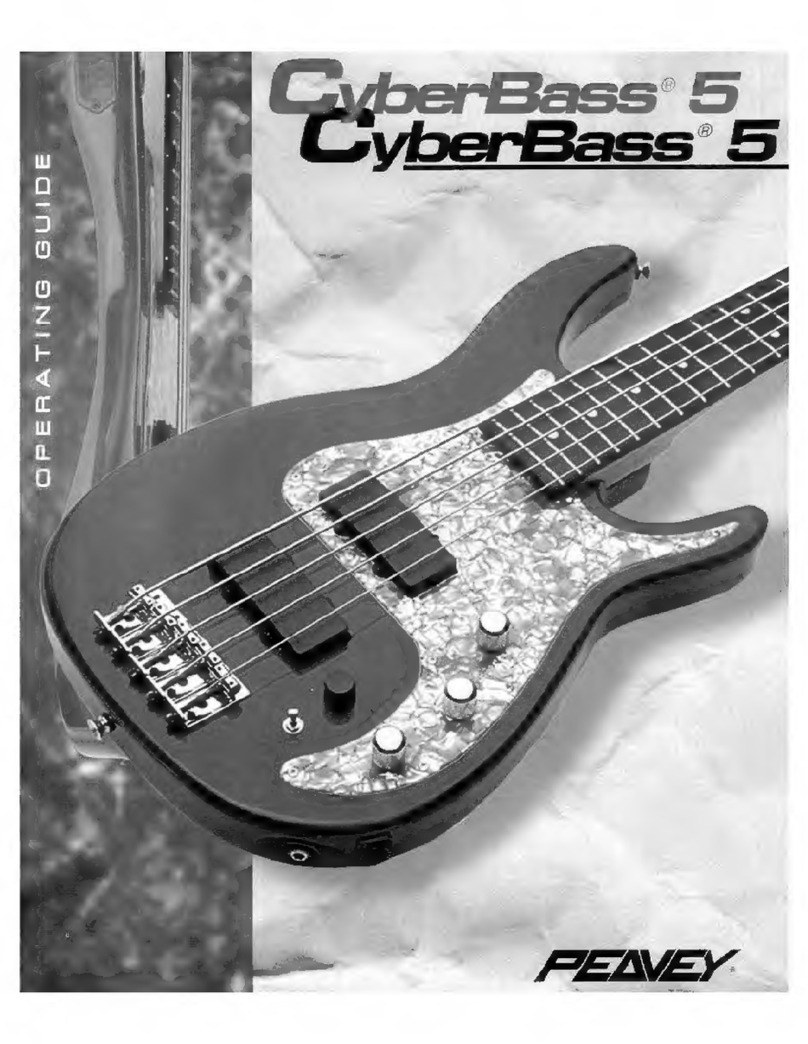 Peavey Cyberbass 5 operating guide