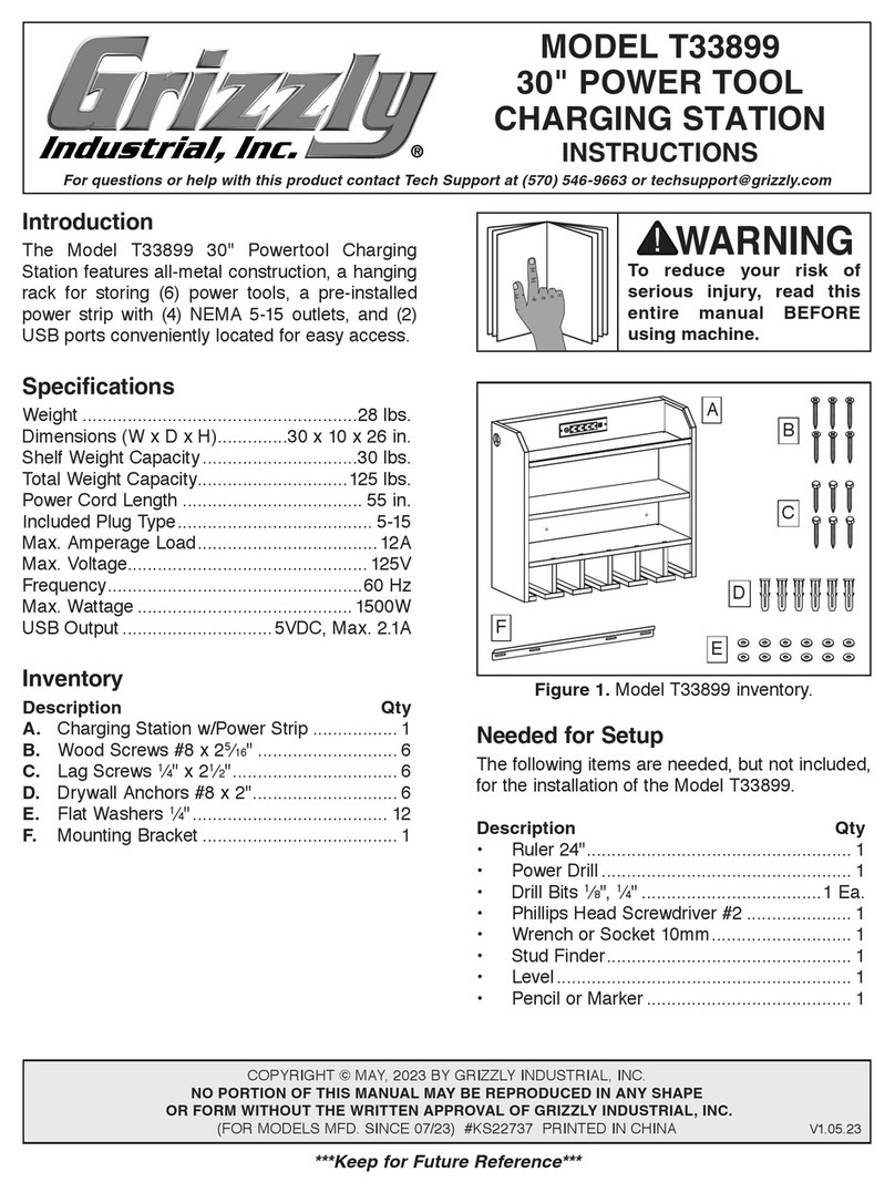 Grizzly T33899 instructions Grizzly T33899 instructions