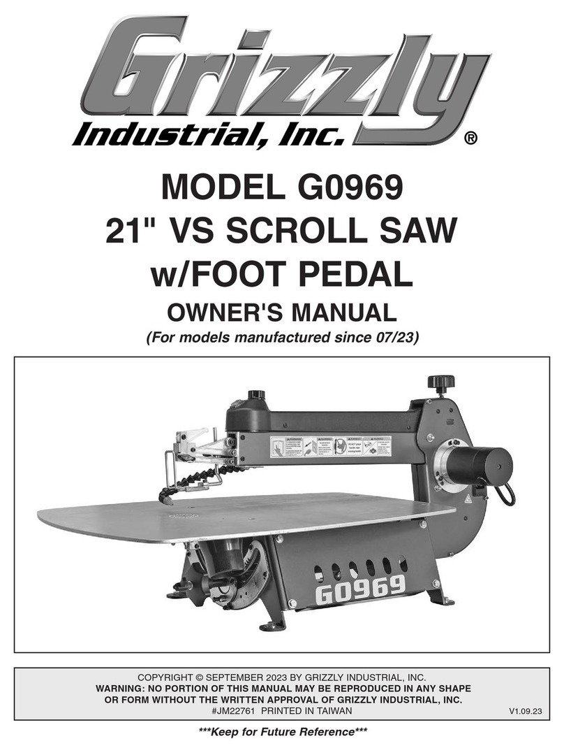 Grizzly G0969 User manual